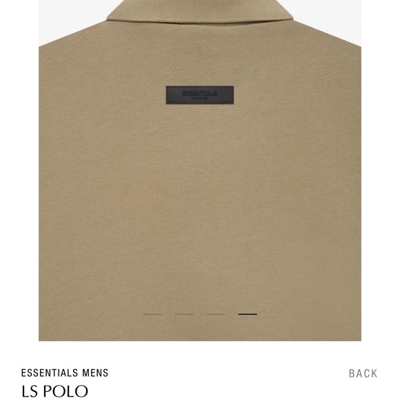Fear of God Essentials Men’s Long Sleeve Polo - Picture 3 of 4